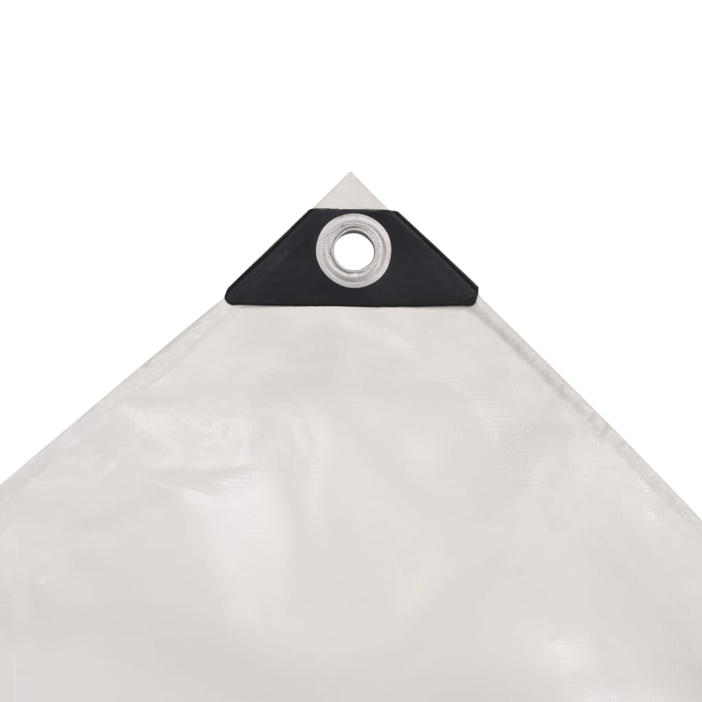 Bâche 650 g / m² 4 x 7 m Blanc