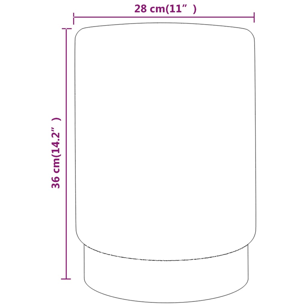 Tabouret Violet et doré Velours