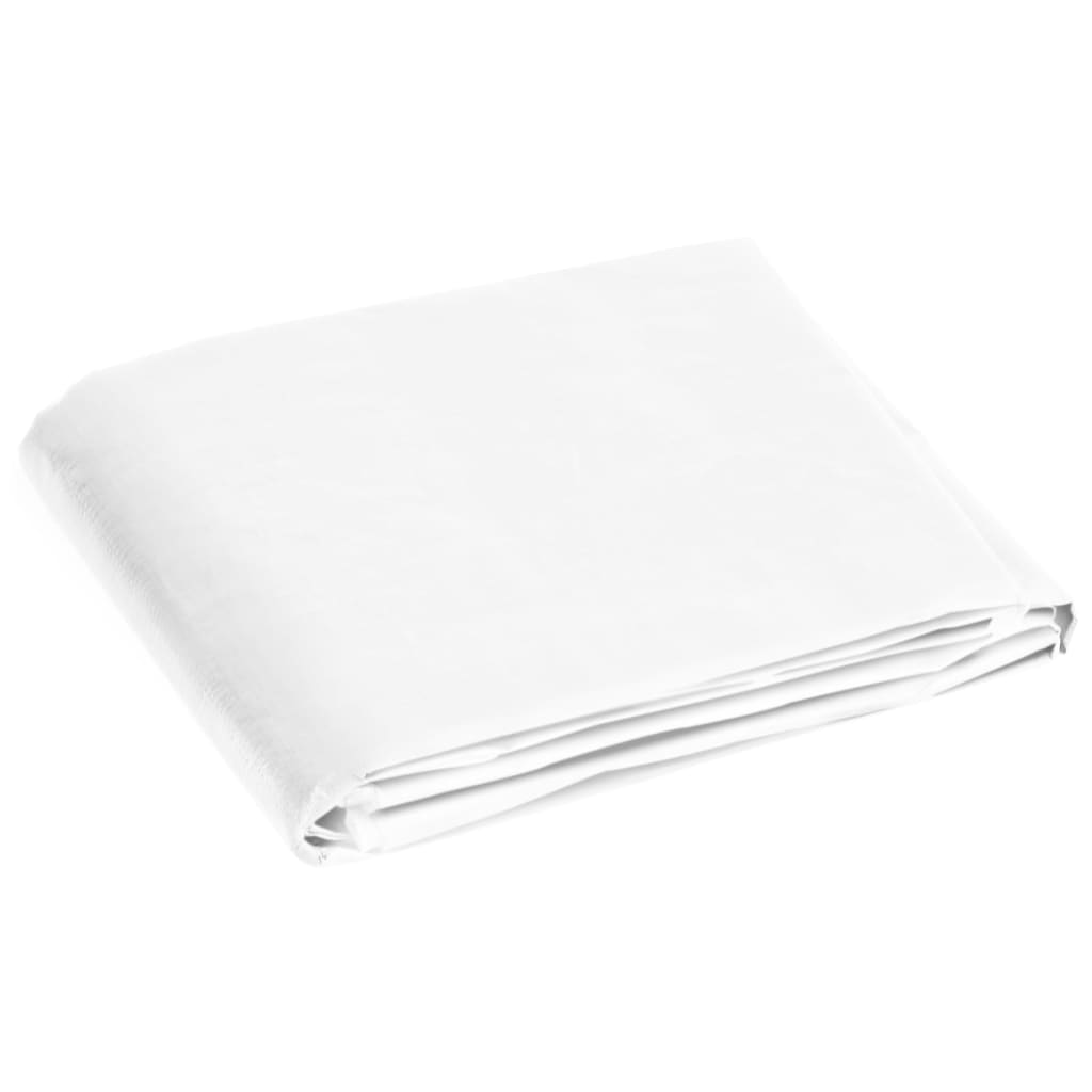 Bâche 180 g/m² 6x12 m Blanc PEHD