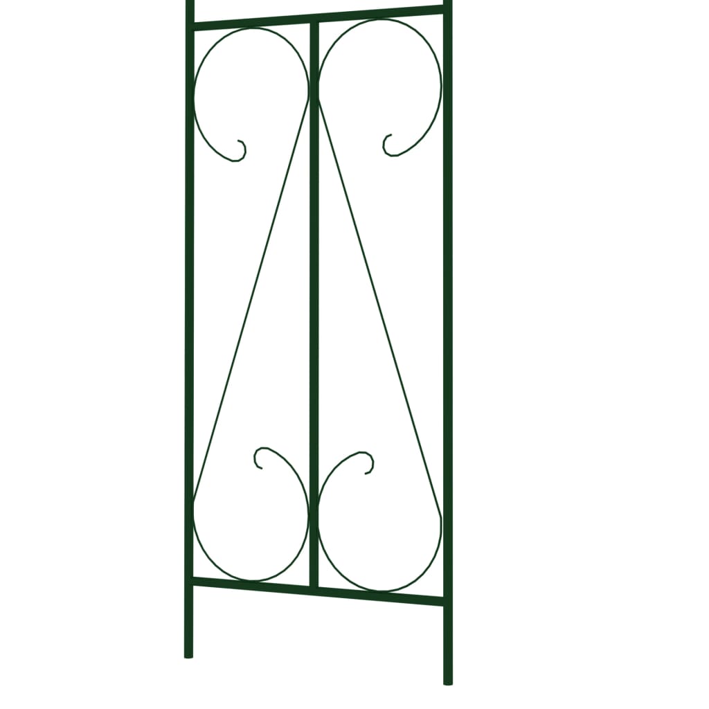 Voûte de jardin Vert foncé 120x38x258 cm Fer