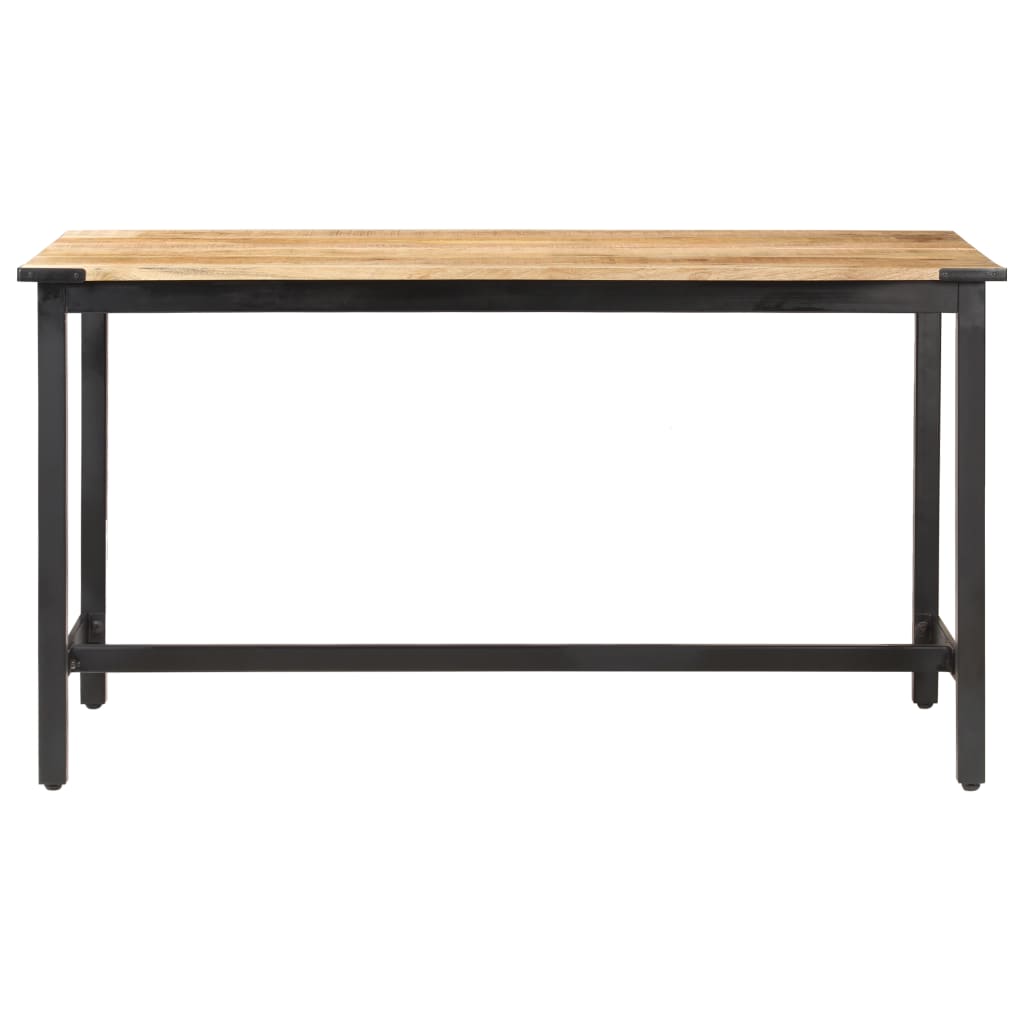 Table de salle à manger 140x70x76 cm Bois de manguier brut