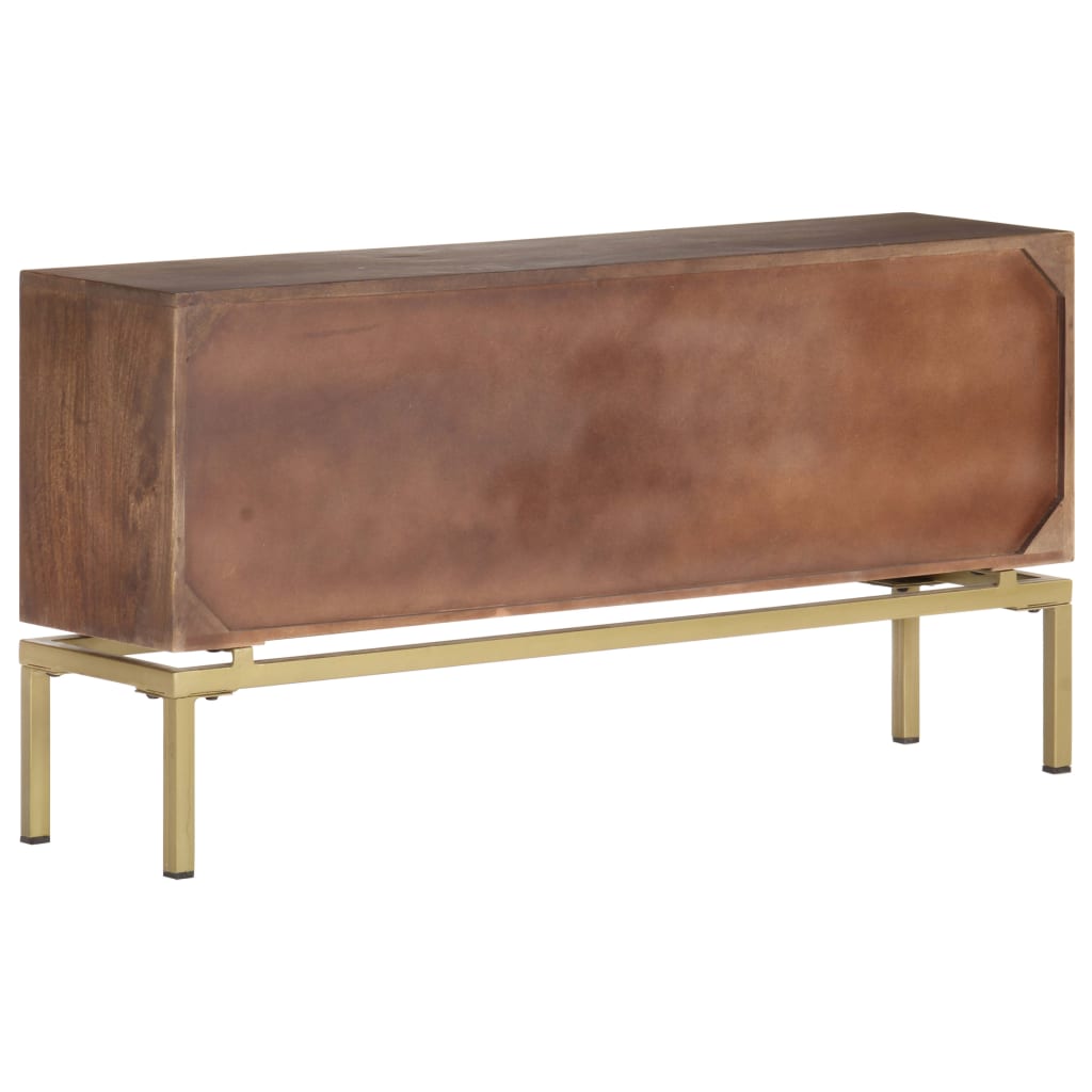 Buffet 120x29x60 cm Bois de manguier massif