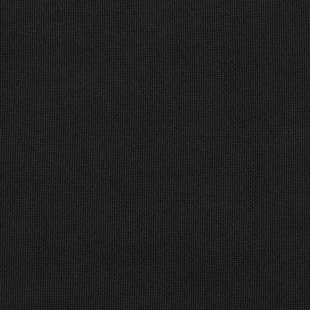 Rideaux occultants aspect lin avec crochets 2pcs Noir 140x225cm
