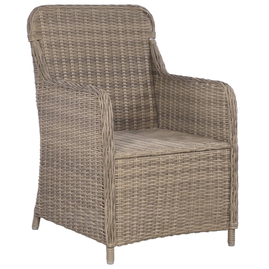 11 Piece Outdoor Dining Set Poly Rattan (4x44148+310143+2x310147)