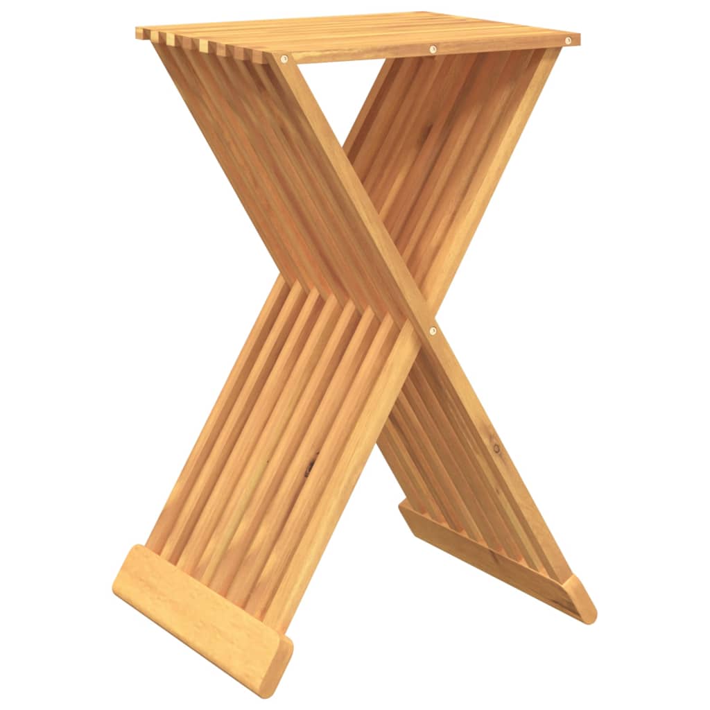 Tabouret pliant 40x32,5x70 cm Bois massif de teck