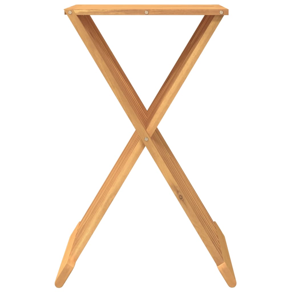 Tabouret pliant 40x32,5x70 cm Bois massif de teck