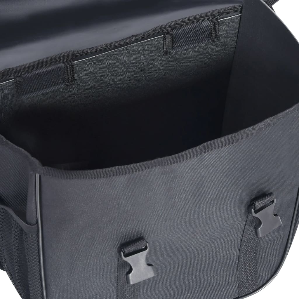 Sac de vélo double pour porte-bagages étanche 35 L Noir