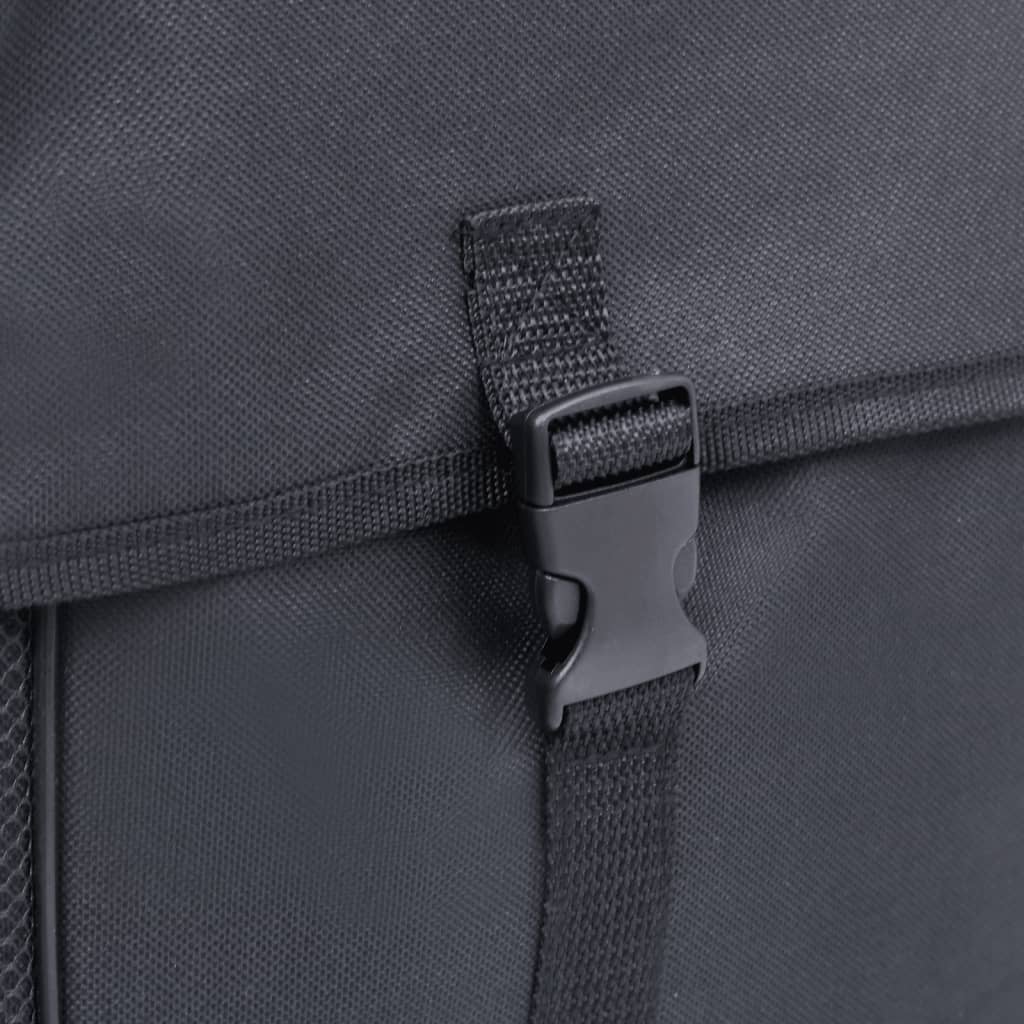 Sac de vélo double pour porte-bagages étanche 35 L Noir