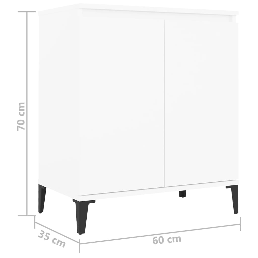 Buffet Blanc 60x35x70 cm Aggloméré