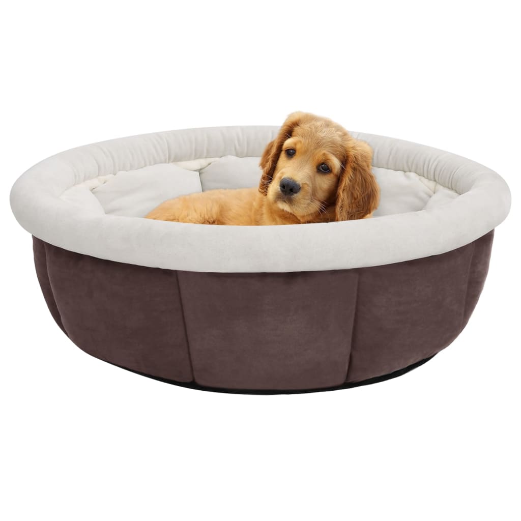 Lit pour chien 59x59x24 cm Marron
