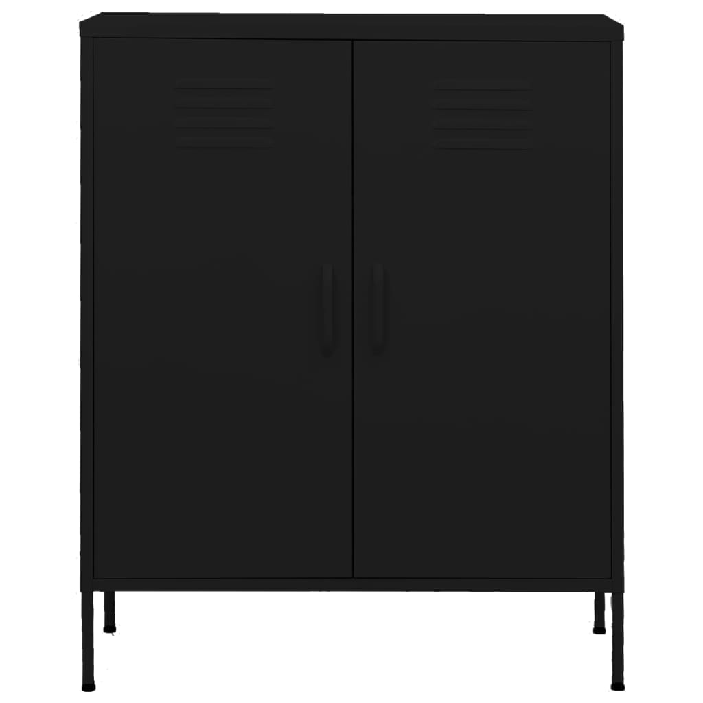 Armoire de rangement Noir 80x35x101,5 cm Acier