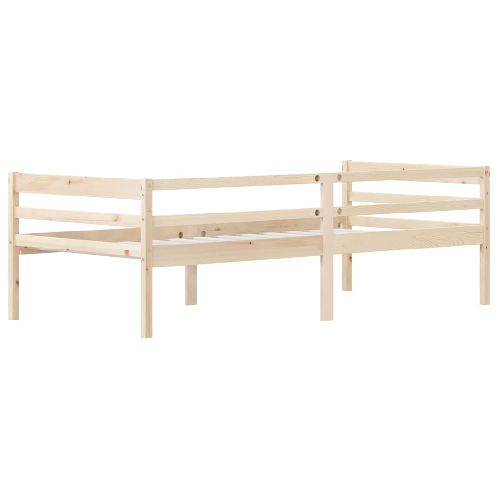 Cadre de lit Bois de pin massif 90x200 cm
