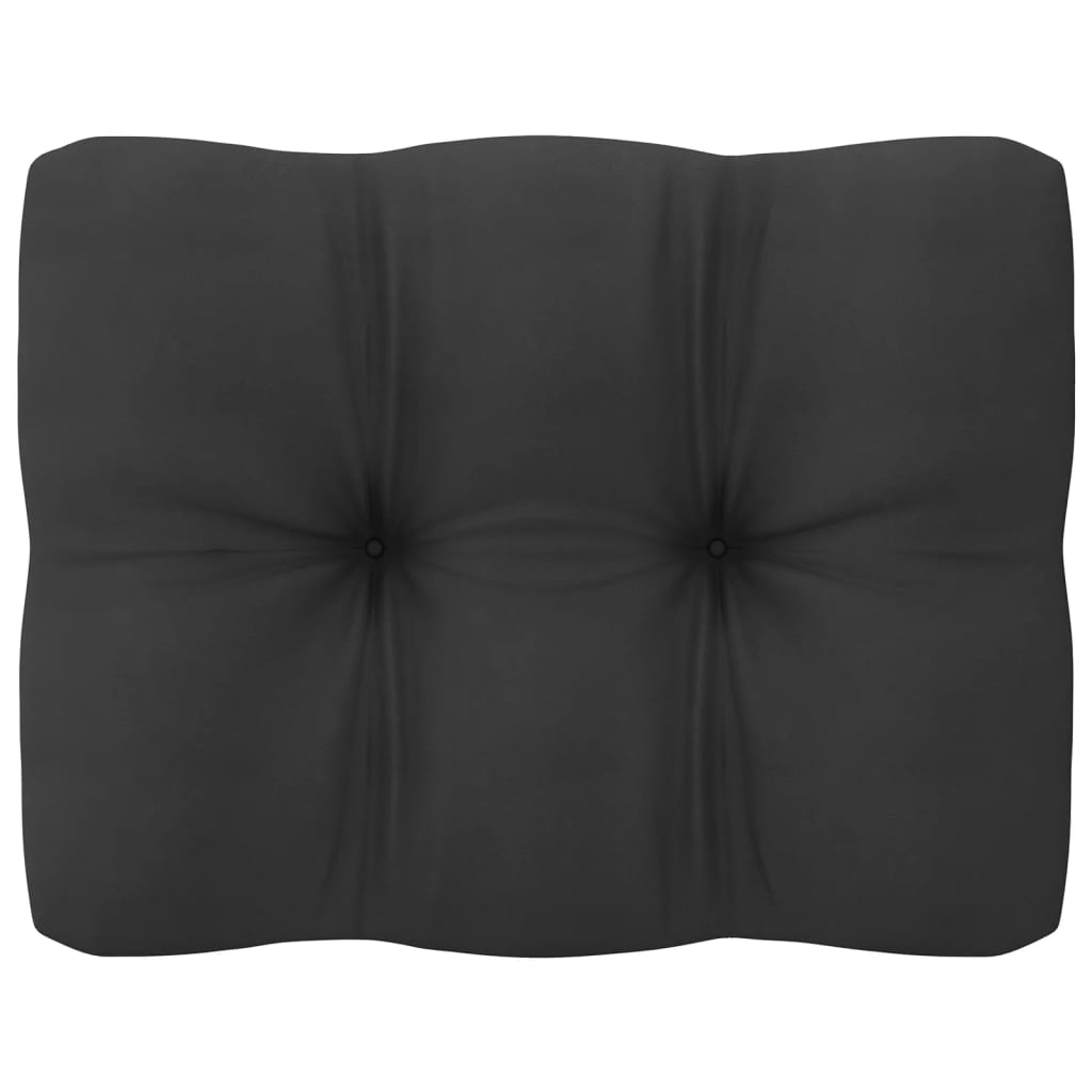 Salon de jardin 10 pcs avec coussins anthracite Pin massif
