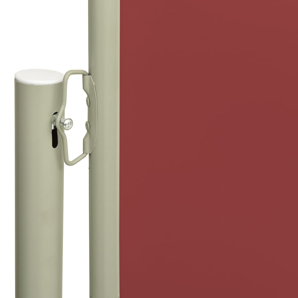 Auvent latéral rétractable de patio 117x300 cm Rouge