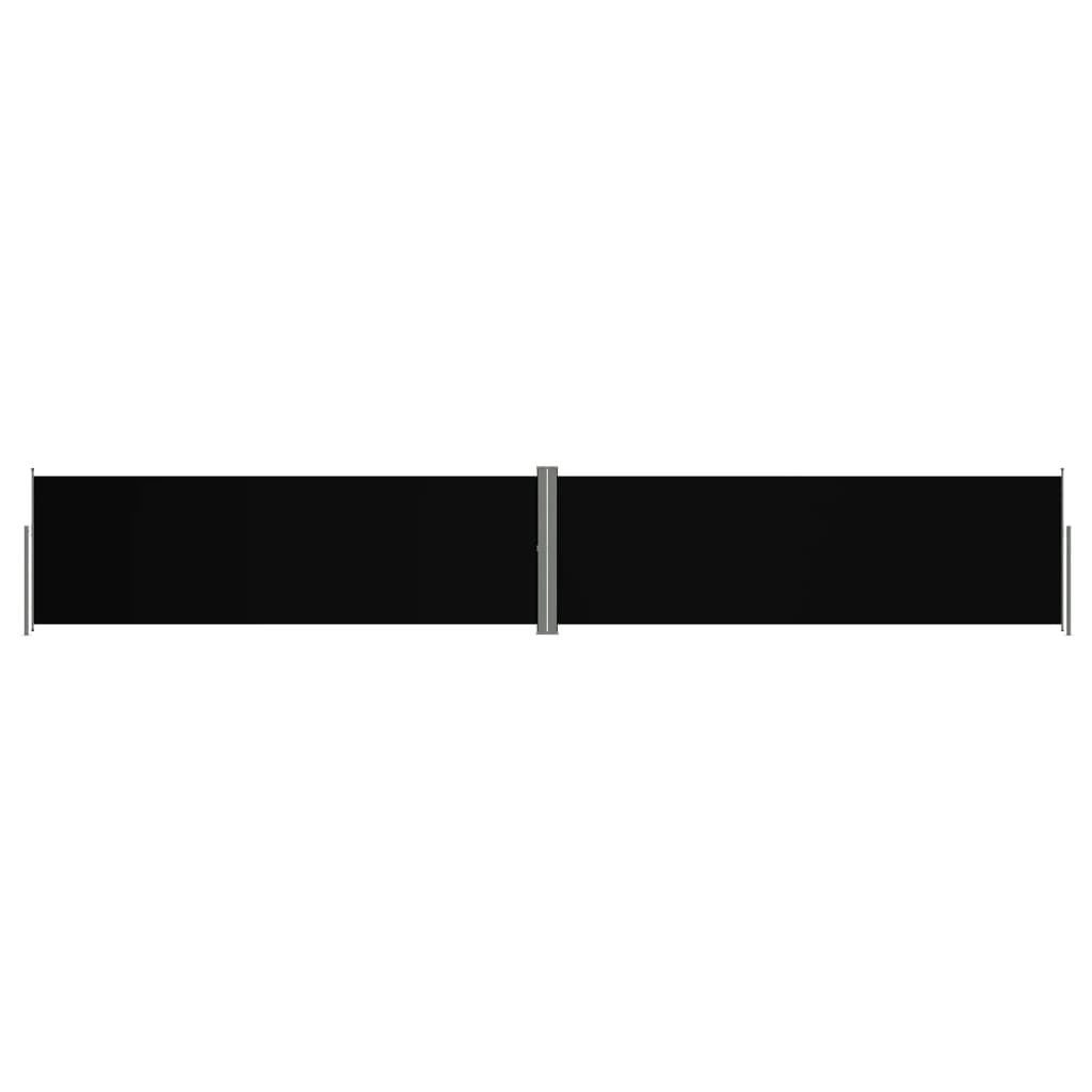 Auvent latéral rétractable Noir 160x1000 cm