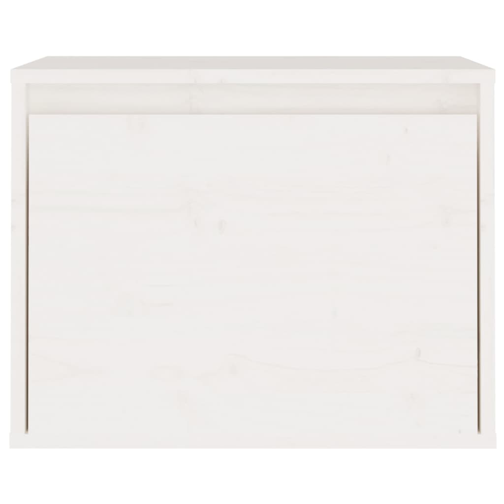 Armoire murale Blanc 45x30x35 cm Bois de pin massif