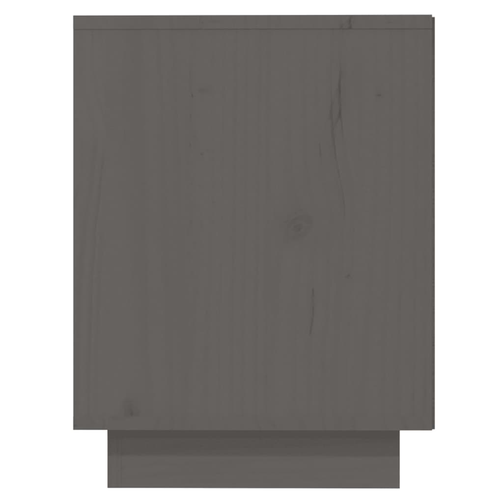 Armoire à chaussures Gris 110x34x45 cm Bois de pin massif