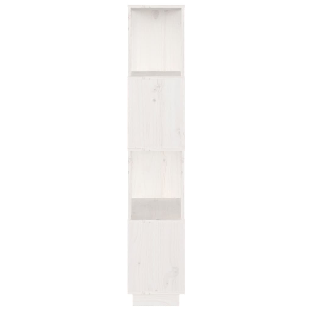 Bibliothèque/Séparateur de pièce Blanc 51x25x132 cm Pin solide