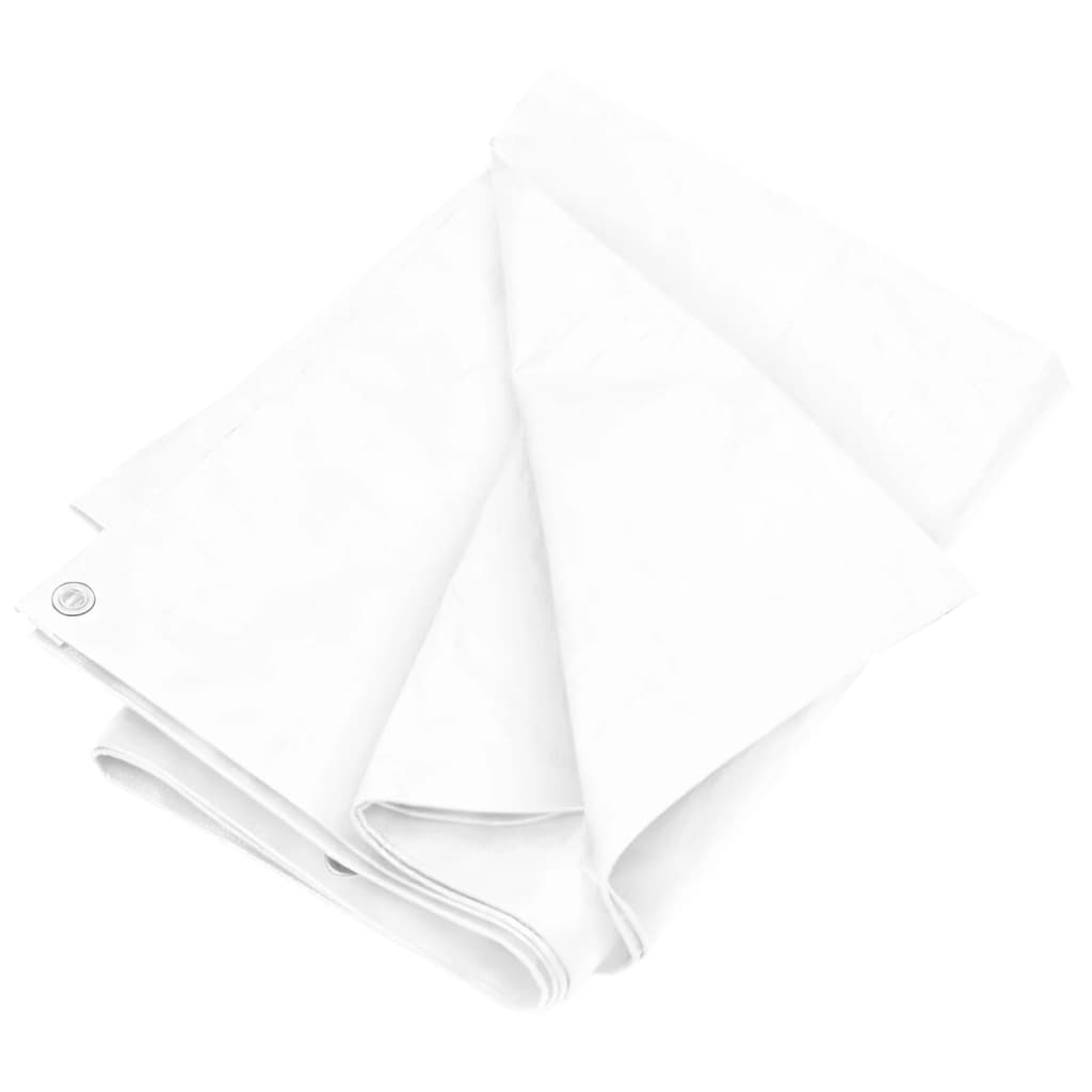 Bâche 180 g/m² 4x4 m Blanc PEHD