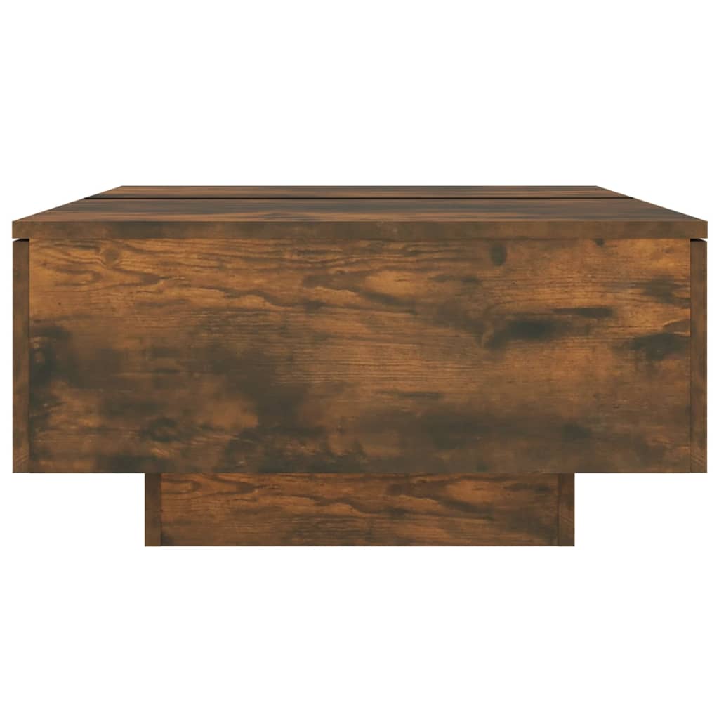 Table basse Chêne fumé 90x60x31 cm Bois d'ingénierie