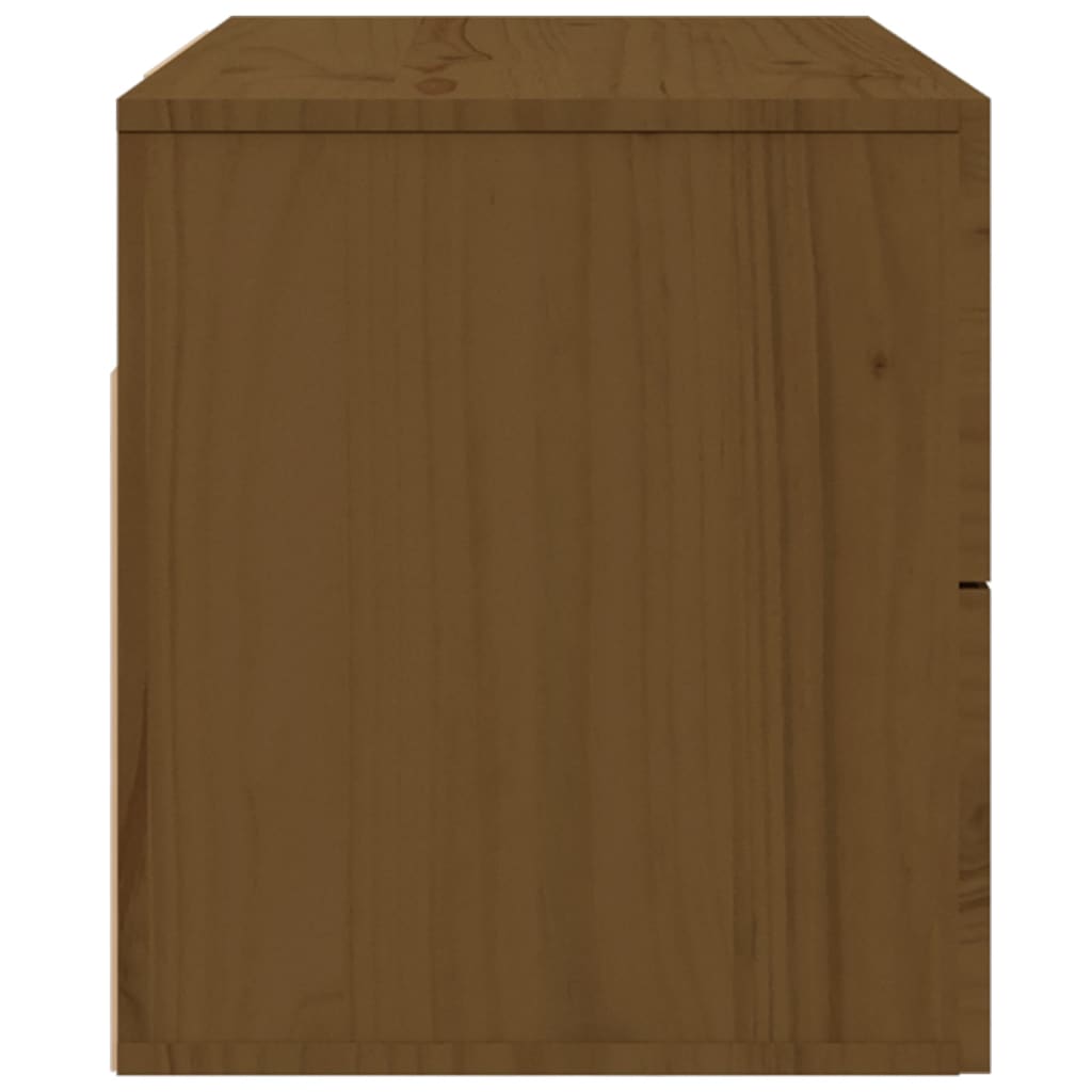 Tables de chevet murales 2 pcs Marron miel 50x36x40 cm