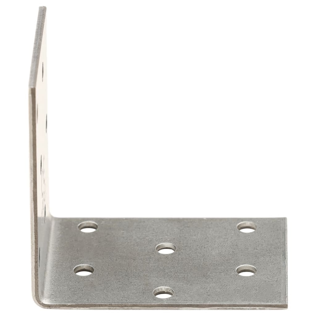 Équerres de fixation 40 pcs 2 mm 60x40x60 mm acier galvanisé